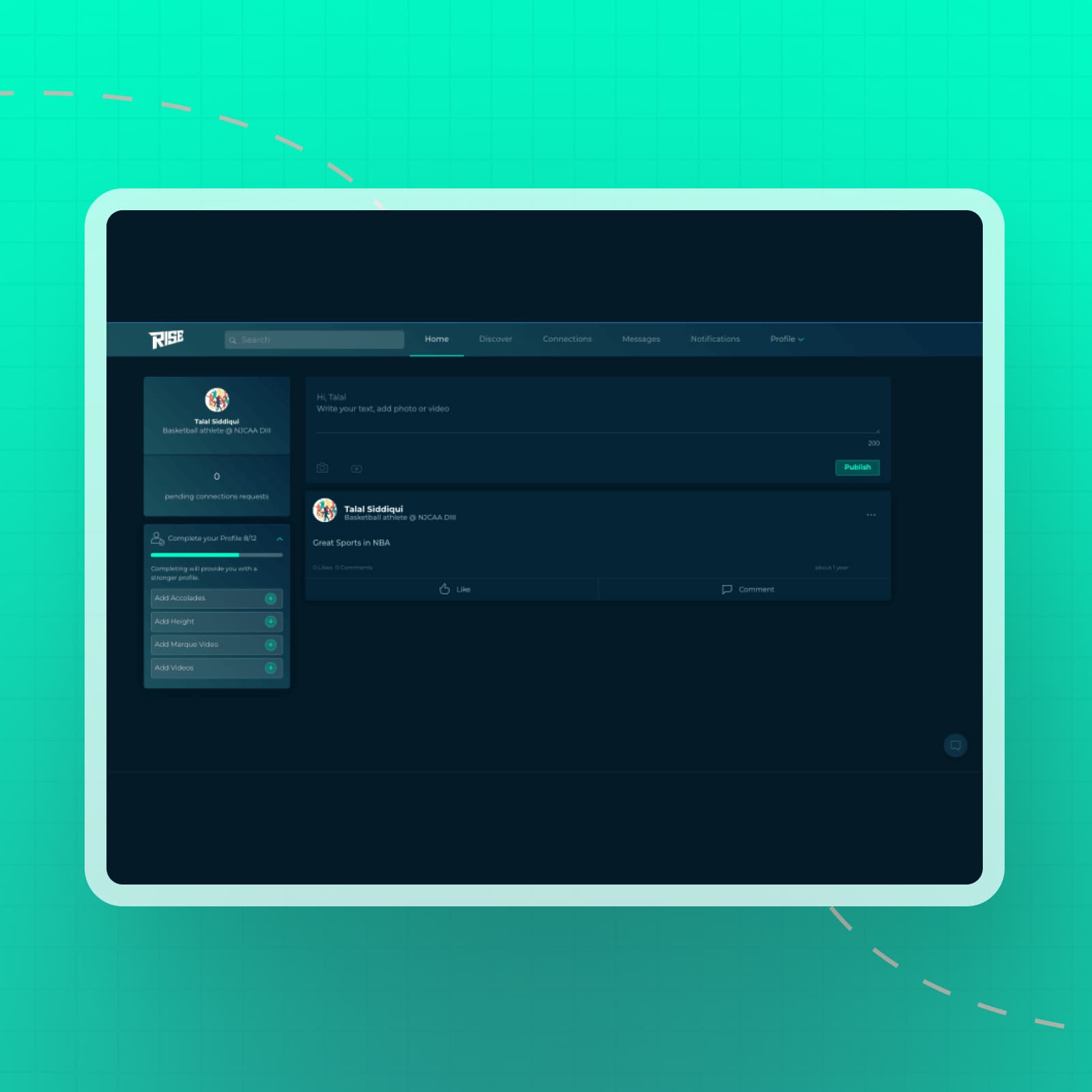 Rise in Sports case study image 2