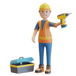 Construction industry 3D vector